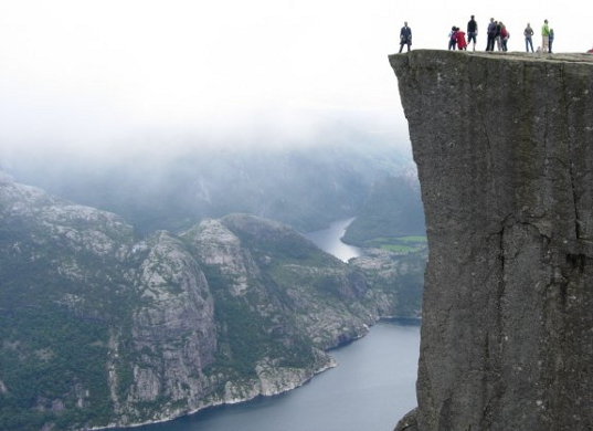 Preikestolen ved Lysefjorden